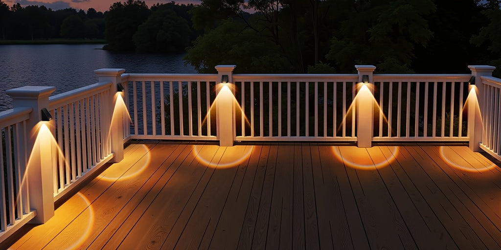 er Pack Solarzaun-Außenleuchten, 4er Pack für Garten und Terrasse – Detailansicht 15