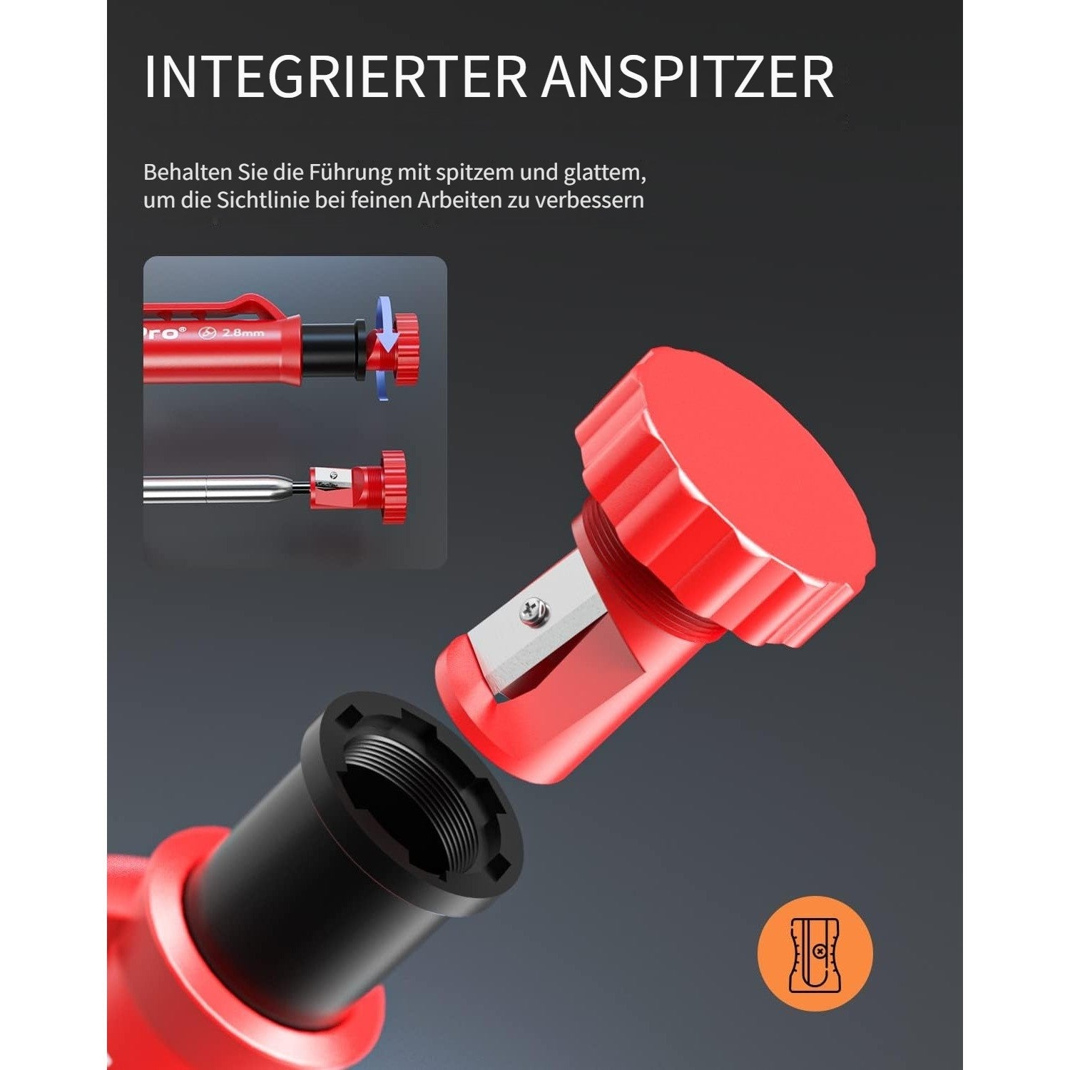 er-Pack Zimmermannsbleistift-Set für Fahrzeug und unterwegs – Detailansicht 9