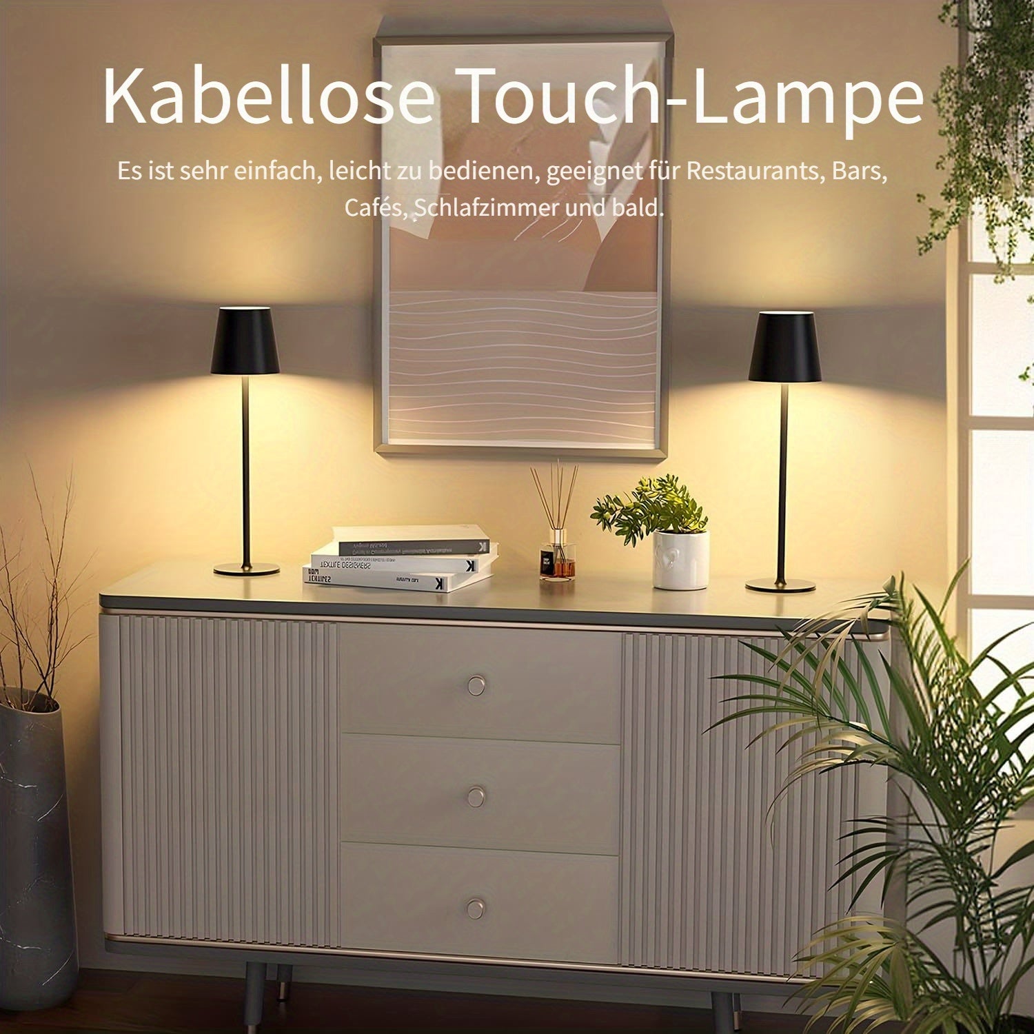 er-Packung Kabellose Tischlampen, LED-Beleuchtung für Alltag und Zuhause – Detailansicht 8