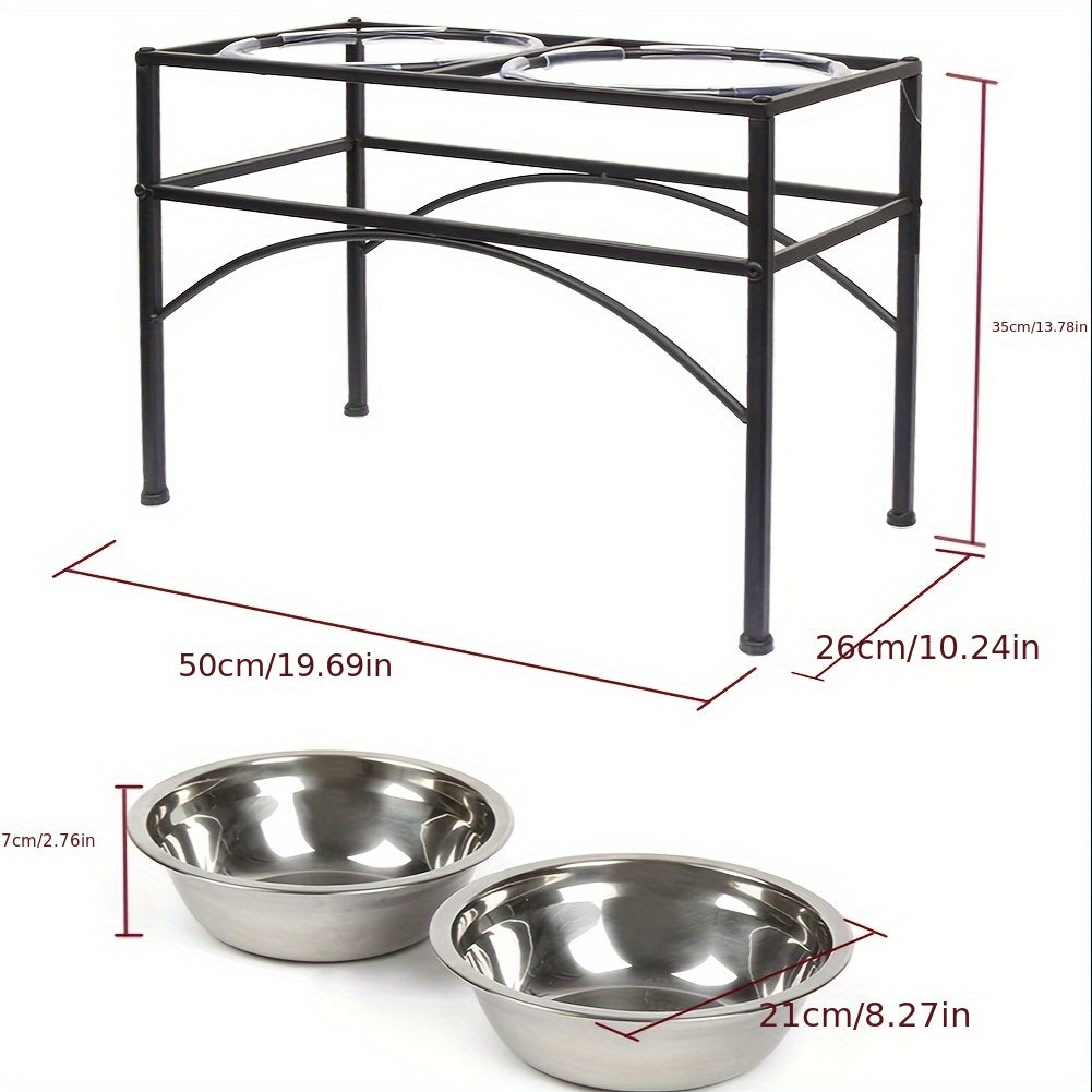 Erhöhte Hundenäpfe, Größe: L*50 x 26 x 35 cm für Haustiere und Zuhause – Detailansicht 19