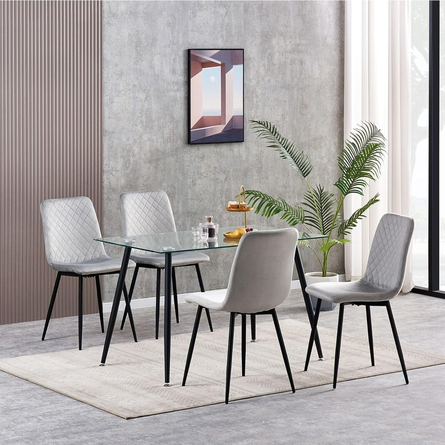 Esszimmerstuhl, Beige für Sitzen – Detailansicht 2