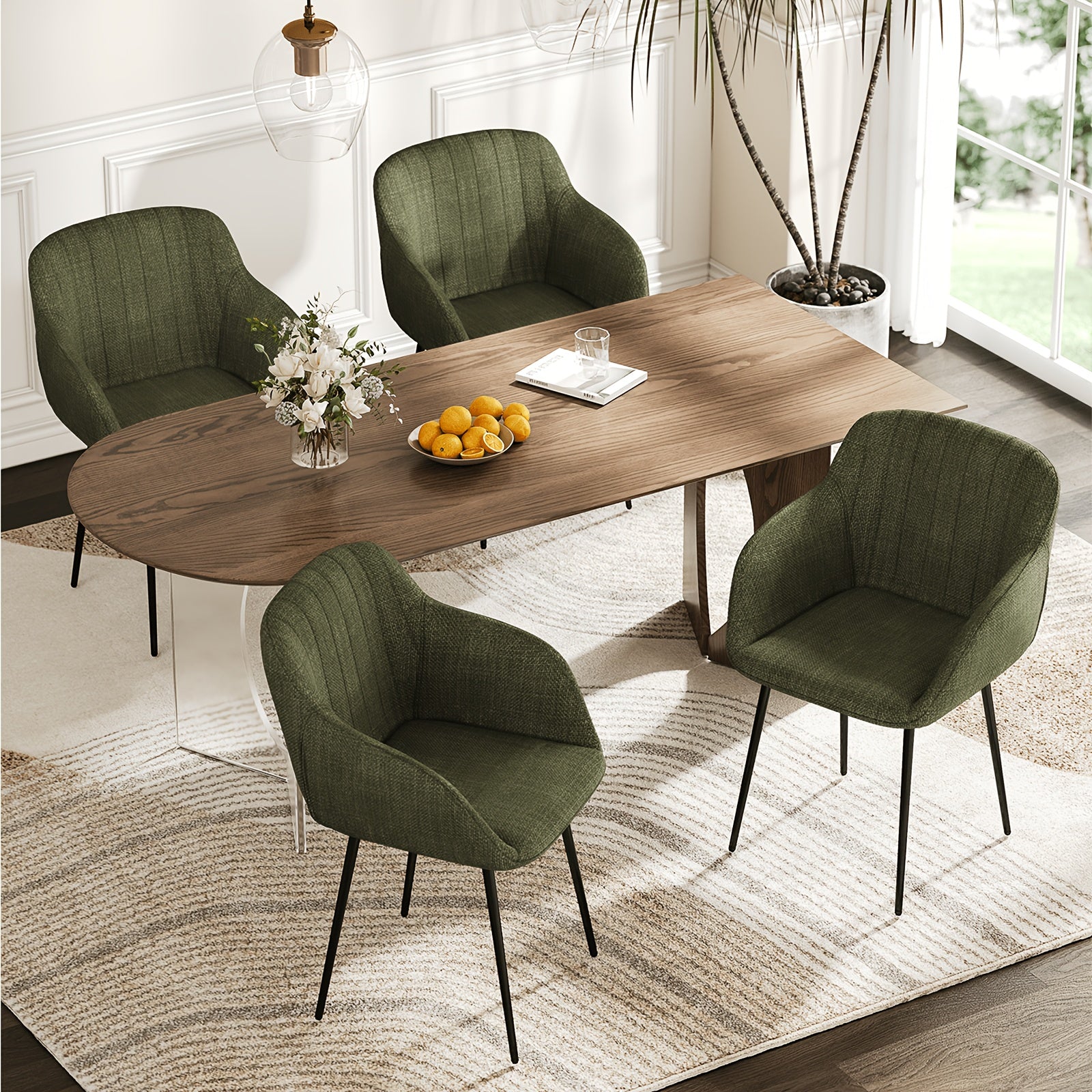 Esszimmerstuhl, Beige für Wohnen und Sitzen – Hauptansicht