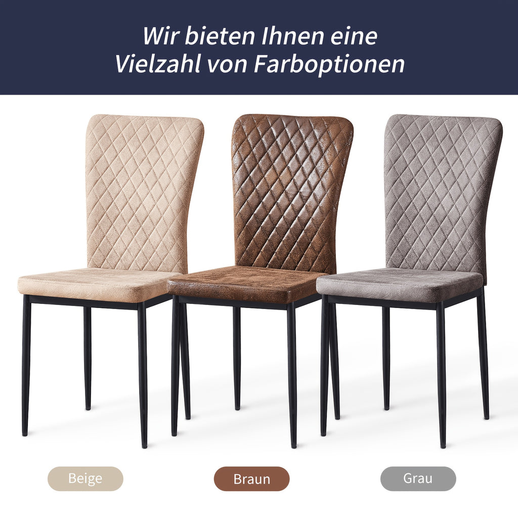 Esszimmerstuhl, Samt für Wohnen und Sitzen – Detailansicht 8