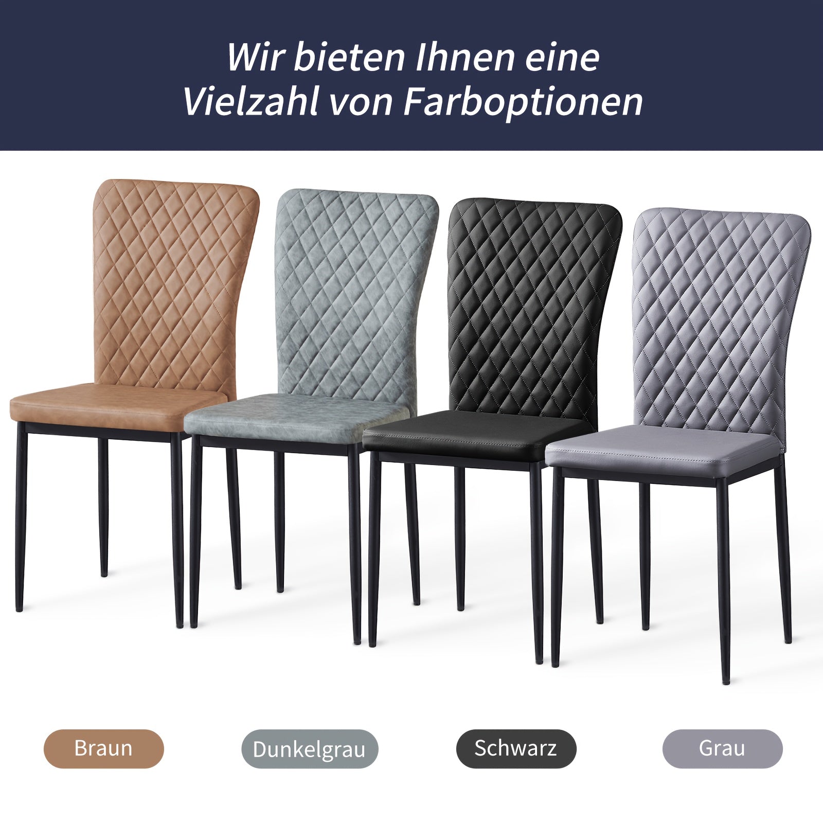 Esszimmerstuhl, Samt für Wohnen und Sitzen – Detailansicht 10