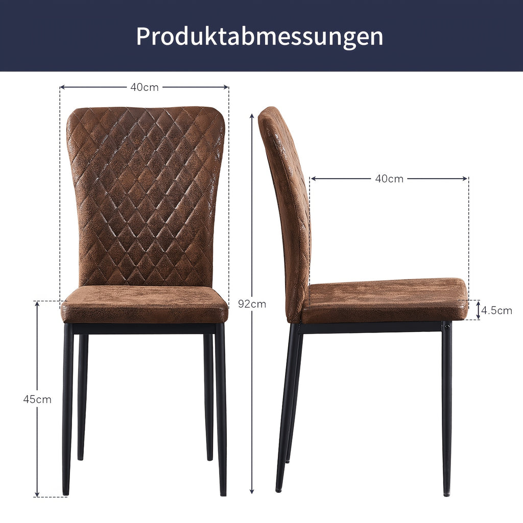 Esszimmerstuhl, Samt für Wohnen und Sitzen – Detailansicht 11