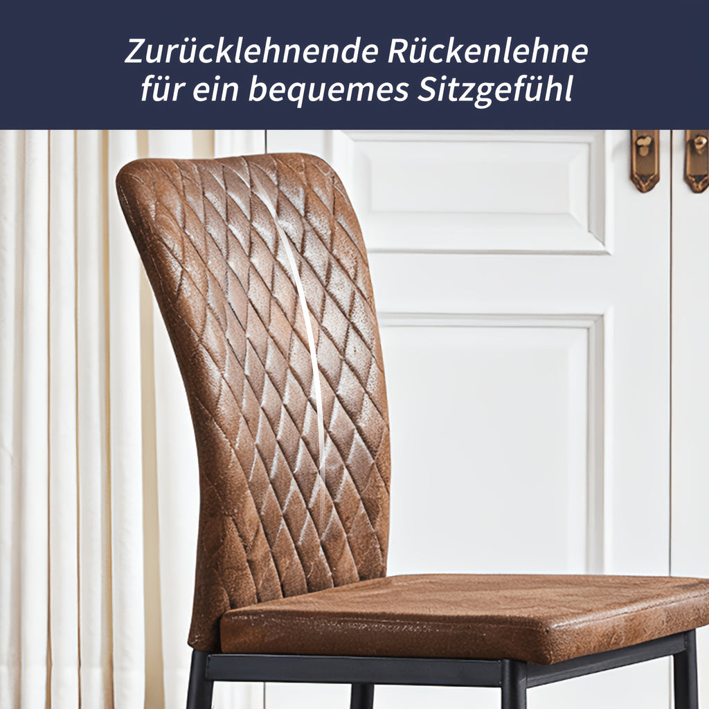 Esszimmerstuhl, Samt für Wohnen und Sitzen – Detailansicht 18
