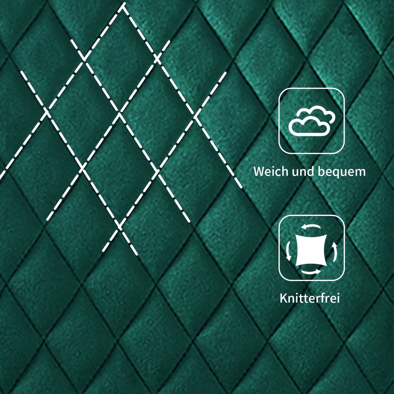 Esszimmerstuhl, Samt für Wohnen und Sitzen – Detailansicht 29