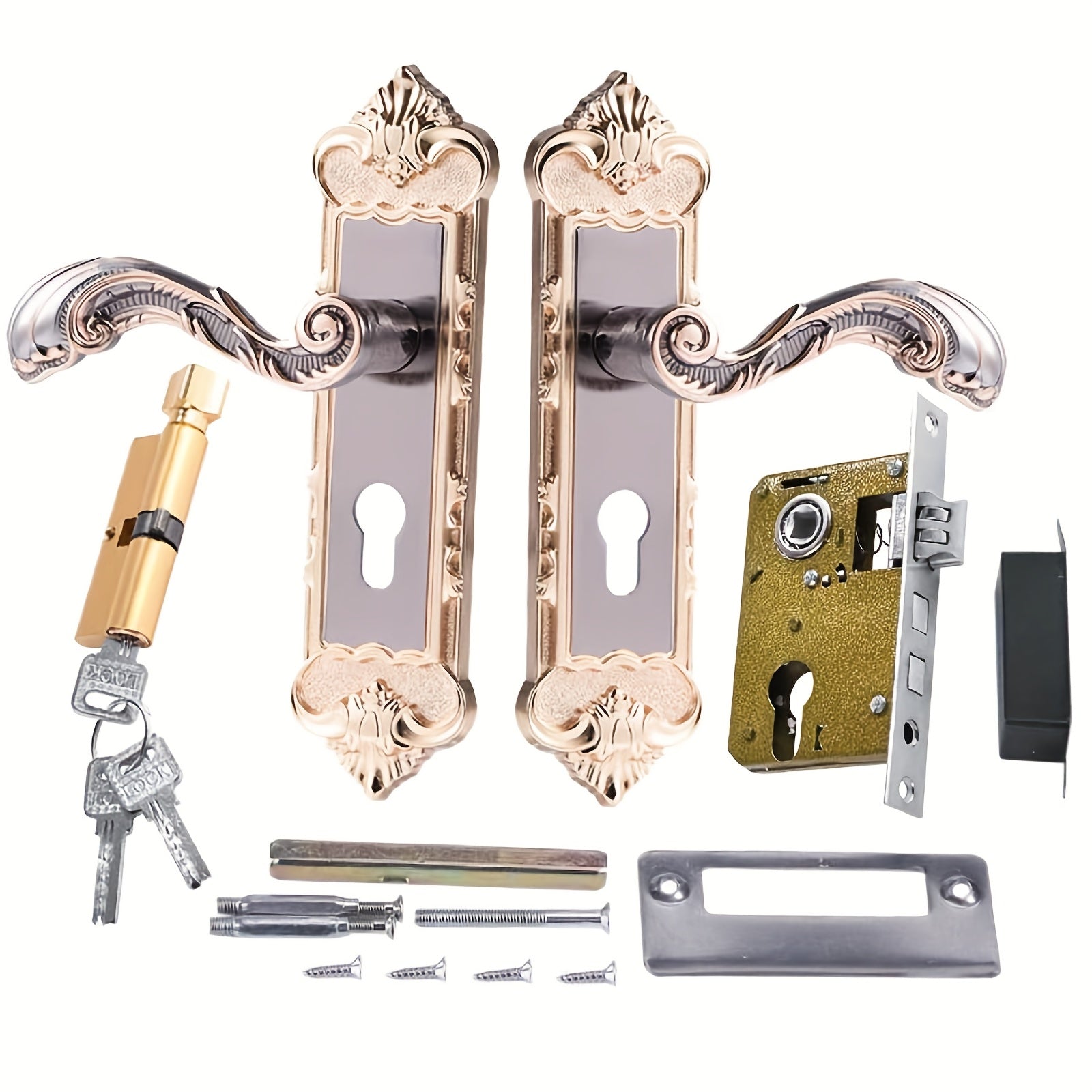 Europäisches Türschloss-Set, Europäischer Stil für Schlafzimmer und Bett – Hauptansicht