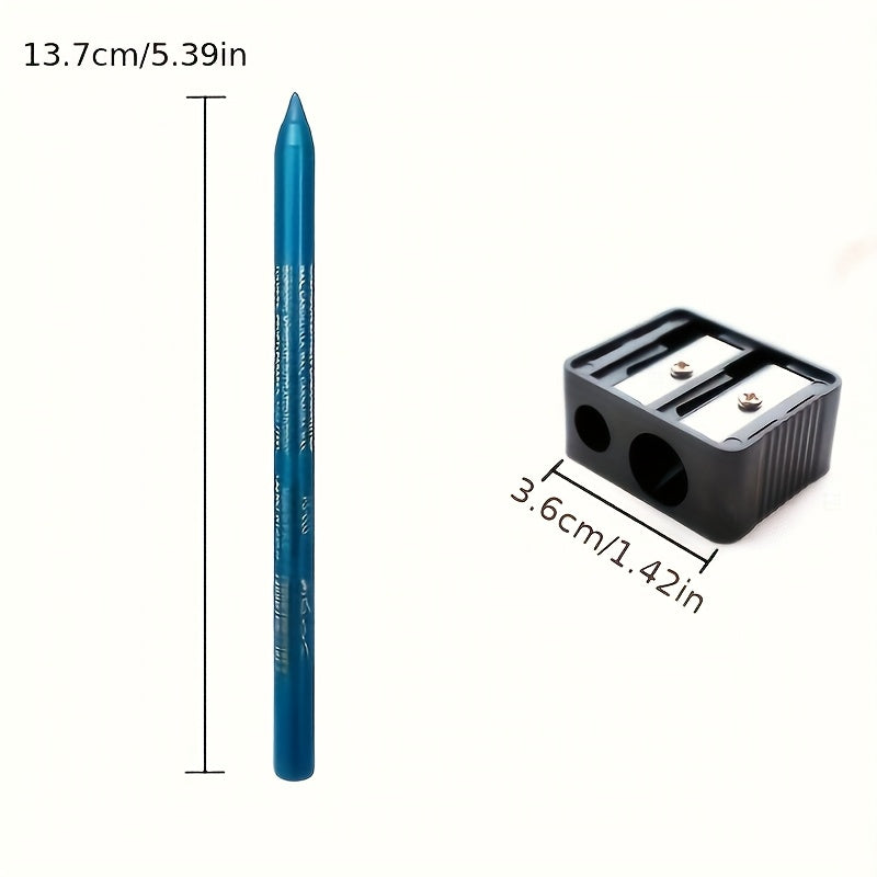 Eyeliner & Kajal, 12 Stück Eyeliner mit Spitzer für Bühnen-Make-up und Pflege zu Hause – Detailansicht 16