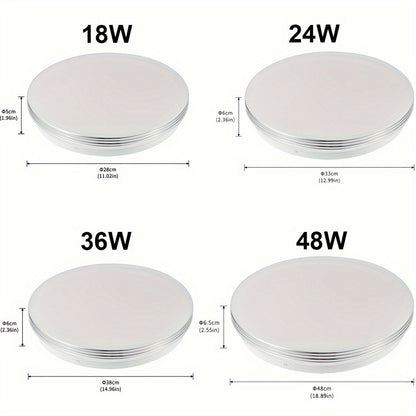 48W 36W 24W 18W LED Deckenleuchte Runde Panel Downlights Badezimmer Küche Wohnzimmer Wandlampe, Warm/Cool White, Super Slim LED Deckenleuchte, Runde LED Deckenleuchte für Esszimmer Energiesparend