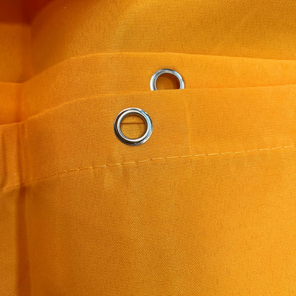 Klassischer einfarbiger Outdoor-Vorhang, Sonnenschutz-Vorhang, atmungsaktives, hochdichtes Polyester, dekorative Quastenbesatz, Vorhang mit Ösen im nordischen Stil für Terrasse, Veranda, Balkon, Eingangsbereich
