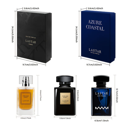 [Eine Woche Parfüm] Herrenparfüm Kölnisch Wasser Geschenkbox, 1 Flasche, 55ML/50ML, Sandelholz Moschus Duft, Deckt Körpergeruch ab, Verändert den Geruchssinn für eine Woche, Spendet romantischen Überraschungs-Charm, Weihnachten Halloween Valentinstag Vate