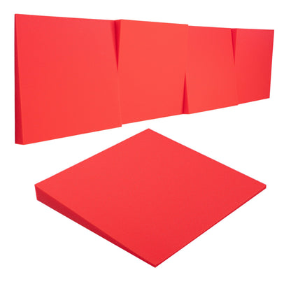 Akustikpanel 1 Stück, Winkelwinkel 3D-Effekt, Größe 50 X 50 Cm Dekoratives Wandaufkleber, Schalldichter Raum, Verschiedene Farben, Kein Kleber, Beseitigt Echoklänge Und Nachhall, Isoliert Schall, Beseitigt Schallwellenreflexion.