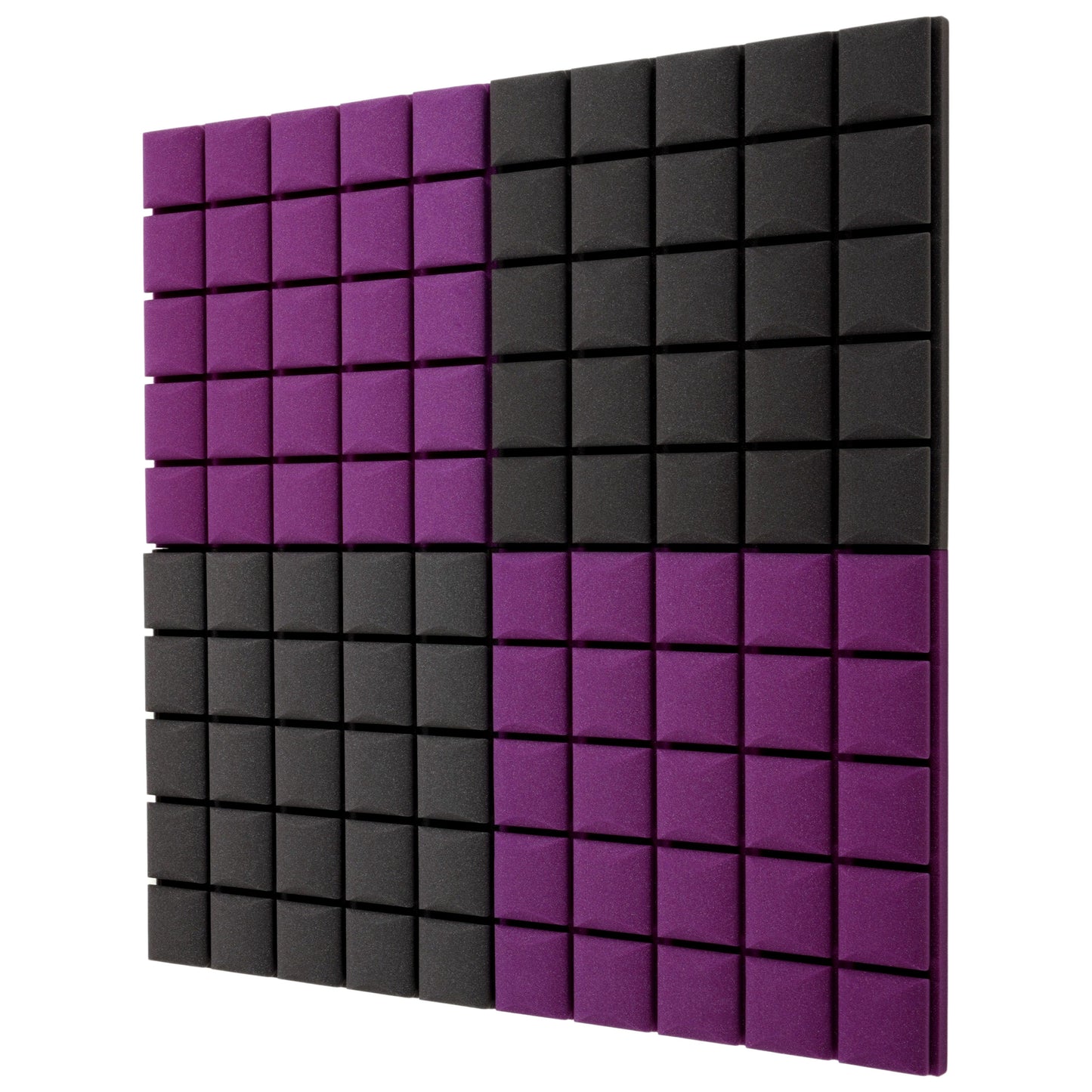 1 Stück 50x50 cm 3D-Akustikschwammpanel mit erhabenen Würfeln zur Raumakustik, Schalldämmung, Echoreduzierung, Innenraumakustikverbesserung, Dekorationspanel - Mehrere Farben, Keine Selbstklebeschicht