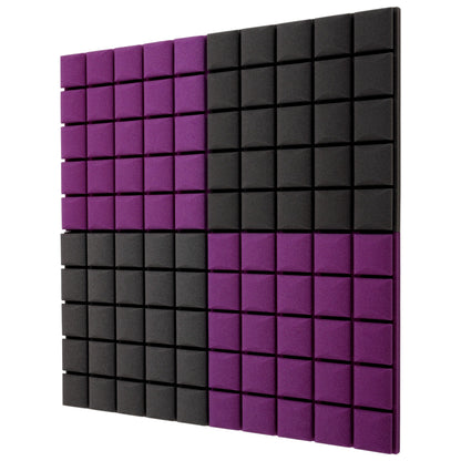 1 Stück 50x50 cm 3D-Akustikschwammpanel mit erhabenen Würfeln zur Raumakustik, Schalldämmung, Echoreduzierung, Innenraumakustikverbesserung, Dekorationspanel - Mehrere Farben, Keine Selbstklebeschicht
