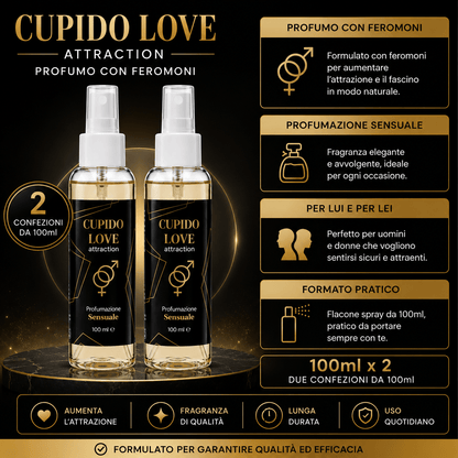 Cupid Love Pheromon-Parfüm für Herren zur Anziehung von Frauen – Starker frischer Duft für Männer – 100 ml Parfümspray
