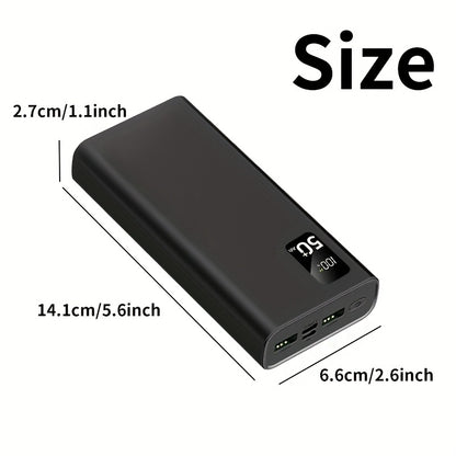 PD22.5W Super-Schnellladung, 50000mAh Großer Akku Tragbares Powerbank, LED-Stromanzeige/Mehrfach-Ausgangsanschlüsse, Schnellladung für Handys/Elektronikgeräte  mehr, Outdoor-Notstromversorgung, Geschenk für Verwandte  Freunde 2.5