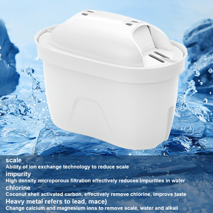 12/6 Stück Wasserfilterkartusche für Wasserkocher, Aktivkohlefilterelement für Küche, Heim- und Außenbereich, reduziert Verunreinigungen