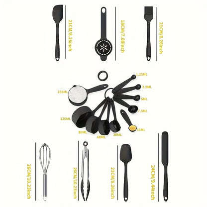 Edelstahl-Mischschüssel-Set mit Verschlussdeckel und Reibe-Aufsatz, Rutschfestes Boden - 26 Stück in den Größen 5QT, 4.5QT, 3QT, 2.5QT, 2QT, 1.5QT - Perfekt zum Mischen und Servieren