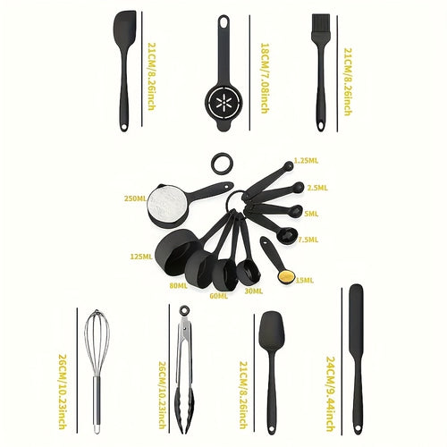 Edelstahl-Mischschüssel-Set mit Verschlussdeckel und Reibe-Aufsatz, Rutschfestes Boden - 26 Stück in den Größen 5QT, 4.5QT, 3QT, 2.5QT, 2QT, 1.5QT - Perfekt zum Mischen und Servieren