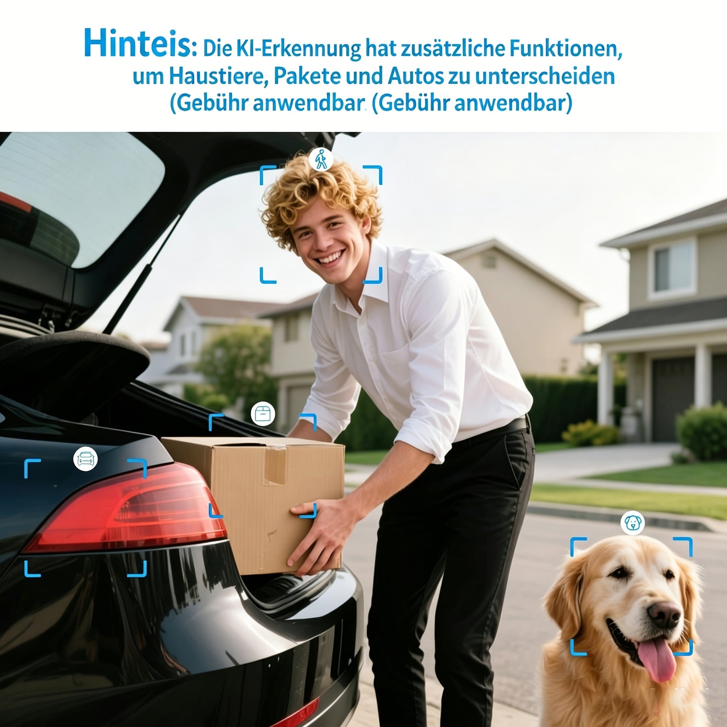 XIAOVV Dual‑Linsen‑Dual‑Bildschirm‑Sicherheitskamera, solarbetrieben, 360° drehbar, PTZ‑Überwachung, mit Solarpanel und Akku, Bewegungsmelder, Farbnachtsicht, für Zuhause, Geschäft, Außenbereich, 2,4 GHz WiFi