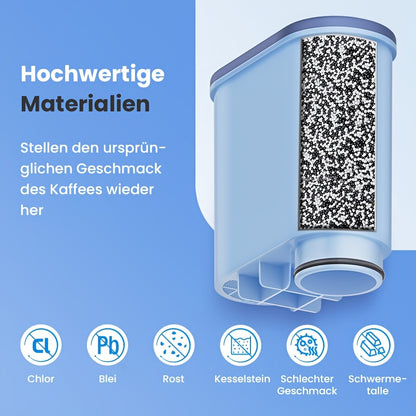 4/6 Stück Wasserfilter für Philips AquaClean CA6903/10, CA6903/22, kompatibel mit Saeco und für Philips vollautomatische Kaffeemaschinen, Aqua Clean Filter, Kalkfilter