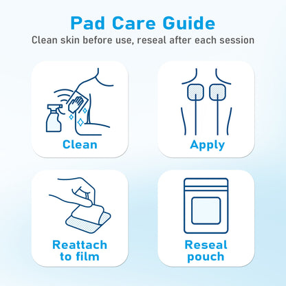 31 Stück wiederverwendbare Elektrodenpads für TENS & EMS Geräte, Ersatz Gel Pads mit 2mm Anschluss, Kompatibel mit den meisten Muskelstimulator Geräten, TPE Elektroden