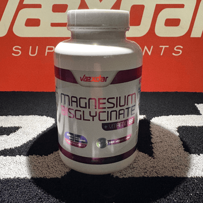 Magnesium und Vitamin B6 - Magnesium Bisglycinat - 250 mg reines Magnesium - 120 pflanzliche Kapseln - Hohe Bioverfügbarkeit - Magnesium Bisglycinat und Vitamin B6 Vaexdar Supplemente