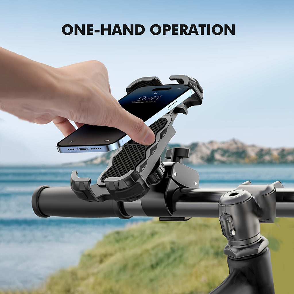 Fahrrad Handyhalterung, 360° drehbar für Fahrradlenker und Alltag – Detailansicht 2