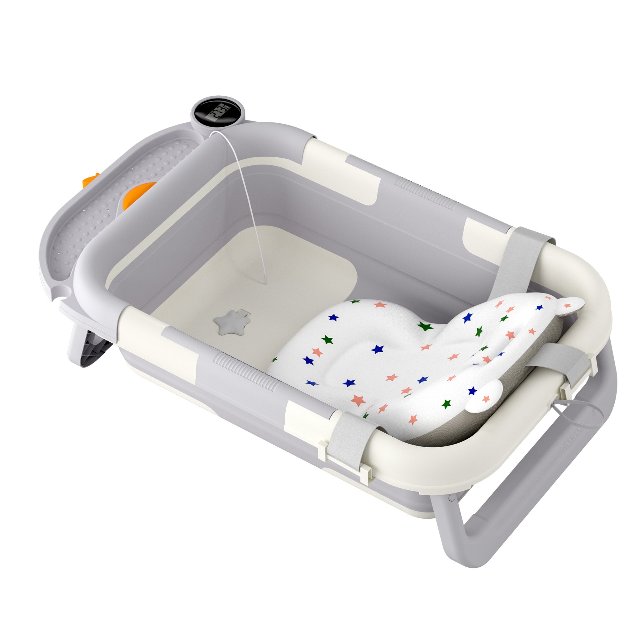 Faltbare Baby-Badewanne, rutschfest für Badezimmer und Haushalt – Detailansicht 7