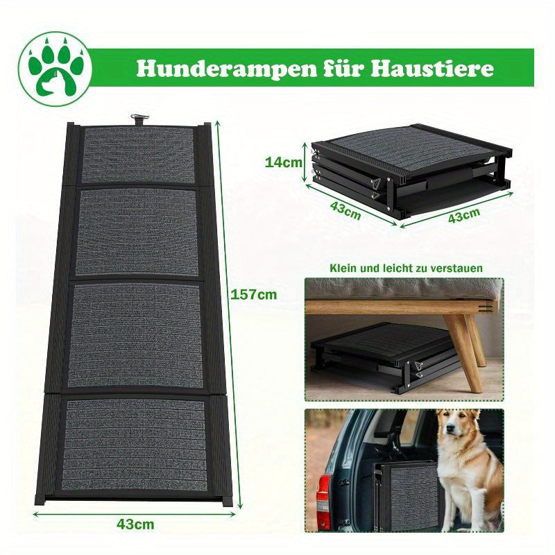 Faltbare Hunde Rampe, 157Cm für Haustiere und Zuhause – Detailansicht 4