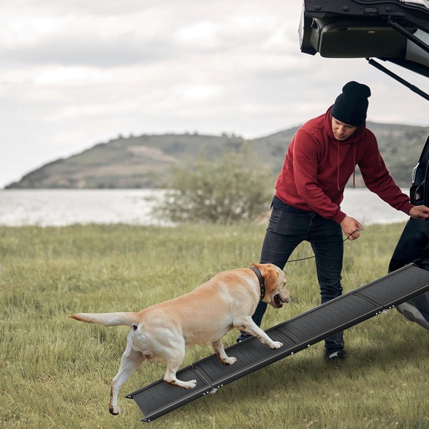 Faltbare Hunde Rampe, 157Cm für Haustiere und Zuhause – Detailansicht 8