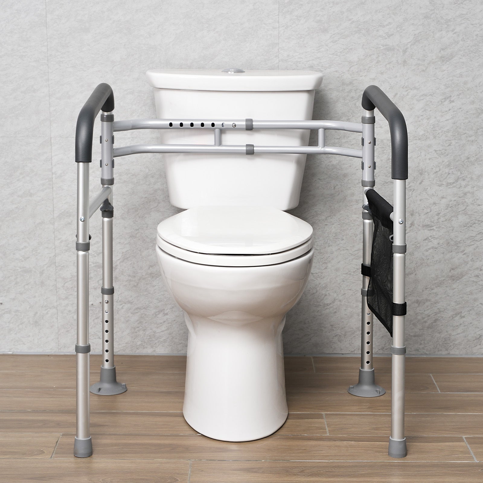 Faltbare Toiletten-Sicherheitsleiste, Aluminium für Alltag und Senioren – Detailansicht 9