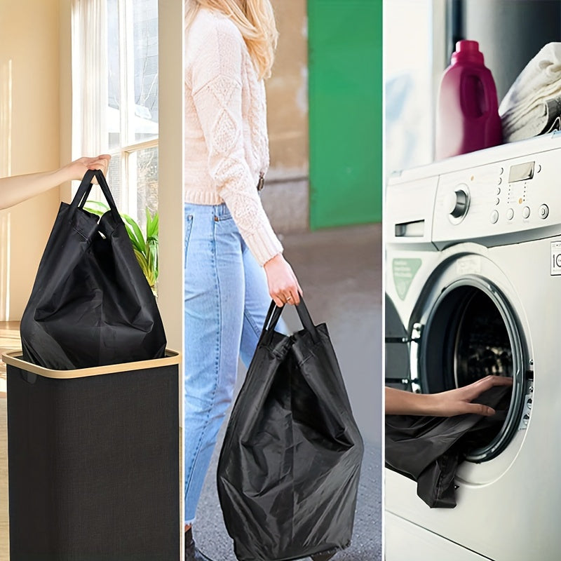 Faltbarer Flaschensammler, Schwarz 2 Innentasche für Flaschen – Detailansicht 10