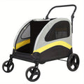 faltbarer Hunde-Kinderwagen, verstellbarer Griff für Camping und Reisen – Detailansicht 3