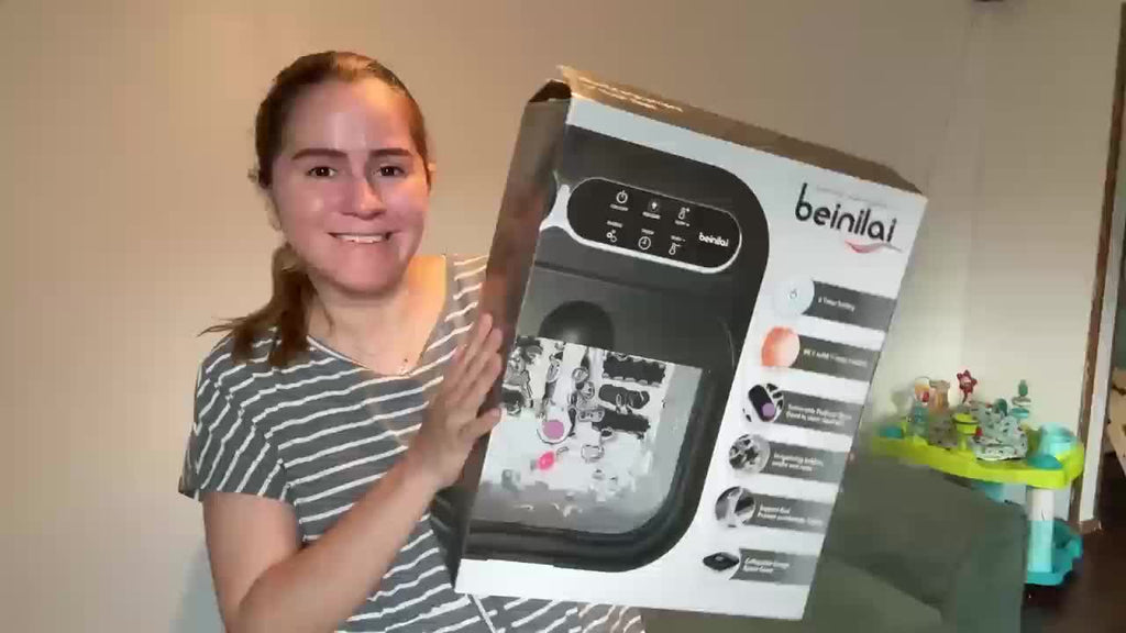 Faltbares automatisches beheizbares Fußbad, mit Heizung und Temperaturregler für Haushalt und Badezimmer – Detailansicht 8