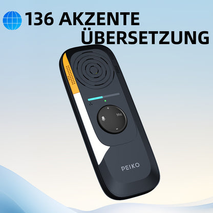 Tragbarer Sprachübersetzer, übersetzungsgerät, Kopfhörer Zwei-Wege-Instant-Übersetzer, APP-Online-Stimmübersetzung, 75 Sprachen Unterstützt, Hochgenaues Übersetzergerät Für Reise, Geschäft Und Lernen