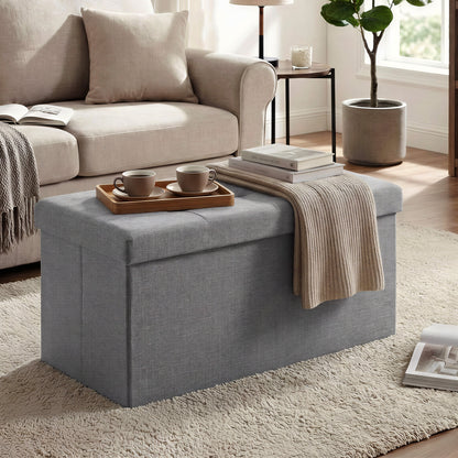Sitzbank mit Stauraum, Sitztruhe, Bettbank, Aufbewahrungstruhe, für Wohnzimmer, Schlafzimmer, Flur
