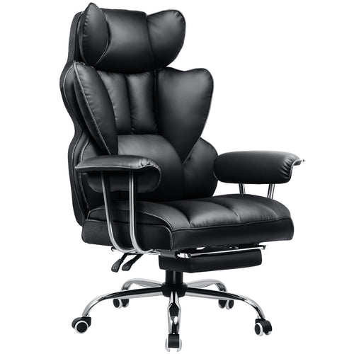 Gaming Stuhl, Gamer Stuhl, Ergonomischer Bürostuhl mit Fußstütze, Stoffoberfläche, Federsitzkissen, Gaming Chair Gepolstert, Gaming Sessel 150kg Belastbarkeit