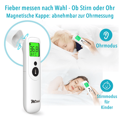 Miras Digitales Fieberthermometer Fieberthermometer für zu Hause Digitales Thermometer Fieber messen Körpertemperatur messen Schnellthermometer Digital Thermometer Fieberthermometer Kinder Erwachsene Fiebermessgerät Fieberthermometer präzise Thermometer f