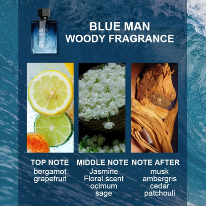 Ocean Herrenparfüm, Exklusives Ozean-Duft für Männer, Die perfekte Kombination aus frischer Meeresbrise  Holzduft, Ideal für Dates  den Alltag, Zeigt den tiefen Charme des Mannes, Langanhaltend frisch, Geschenkbox, Exzellentes Geschenk zum Valentinstag, 5