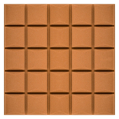 1 Stück 50x50 cm 3D-Akustikschwammpanel mit erhabenen Würfeln zur Raumakustik, Schalldämmung, Echoreduzierung, Innenraumakustikverbesserung, Dekorationspanel - Mehrere Farben, Keine Selbstklebeschicht