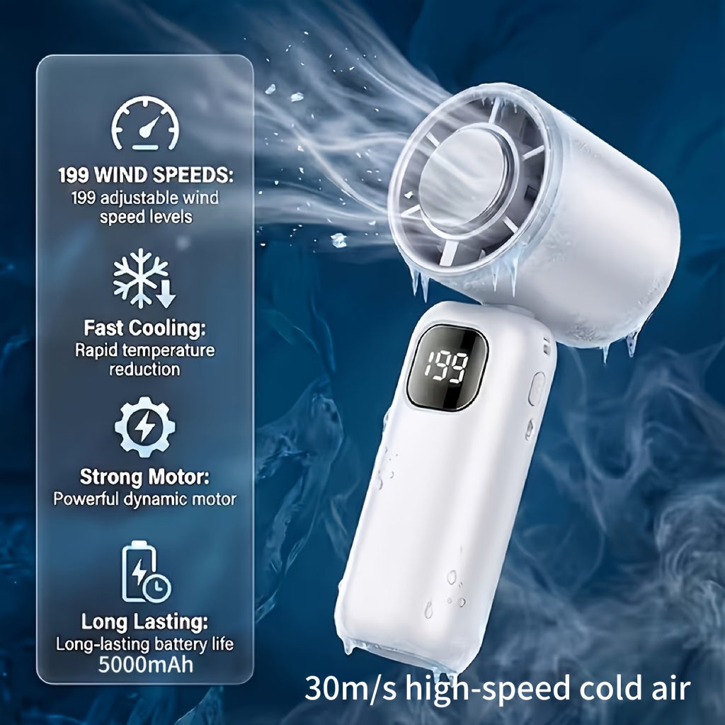 2026 Kühlender Handventilator: USB Wiederaufladbar und Leise wie ein Flügel, dieses tragbare Gerät verfügt über ein Nacken-Hänge-Design mit Halbleiter-betriebener "Eis-Kompress"-Kühlung, Timer-Funktion, was es zu einem unverzichtbaren Sommer-Gadget macht