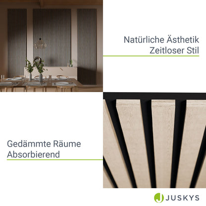 Wandpaneele Akustik 4er Set 120x60 cm