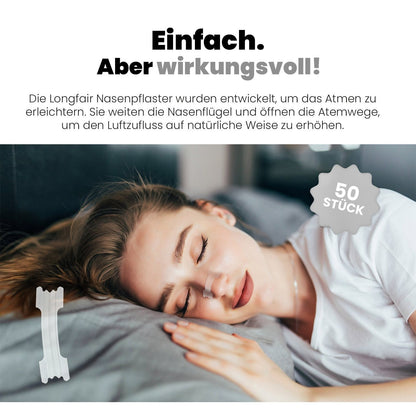 Nasenpflaster extra stark | 50 Stück | verbessert Schlafqualität und steigert die Leistung | hilft gegen Schnarchen