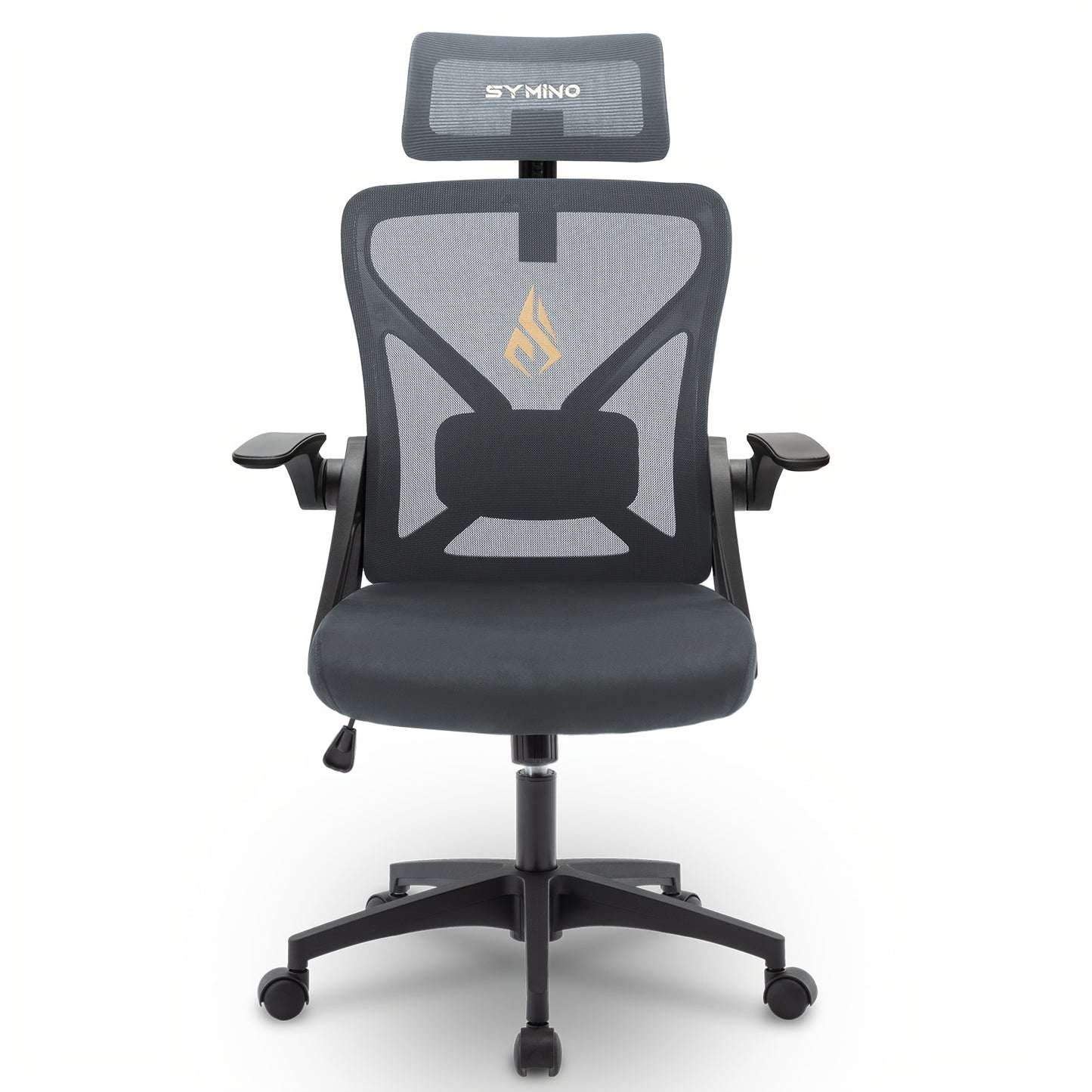 Ergonomischer Bürostuhl, Schreibtischstuhl für Zuhause, Hochlehnen-Netzstuhl mit verstellbarer Sitzhöhe, Computerstuhl mit Lendenwirbelstütze