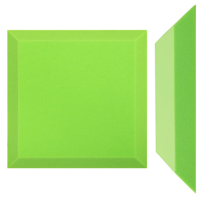 Akustikpaneel, schallabsorbierender Schaumstoff, schalldämmender Schwamm in Trapez-, Würfel-, Schokoladen- oder Fischgrätform, 1 Stück, 50x50 cm, Farben zur Auswahl, klebstofffrei