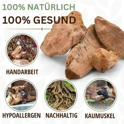 PetLove Kauwurzel mit Olivenöl – langlebiger Kausnack für Hunde, natürliche Zahnreinigung und Beschäftigung, splitterfrei & robust, in verschiedenen Größen XS–XL (60–1000 g) – gesunde Alternative zu künstlichen Kauartikeln