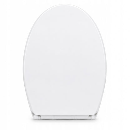 Fällender WC-Sitz mit starken Scharnieren, Universal WC-Sitz mit Soft-Close-System. Universal PP Sitz mit Schnellverschlussfunktion mit einem Knopf. Robuste Sanitär-Scharniere für hängende und stehende WC-Bowlens. WC-Sitz mit Edelstahl Inox Montage. Schne