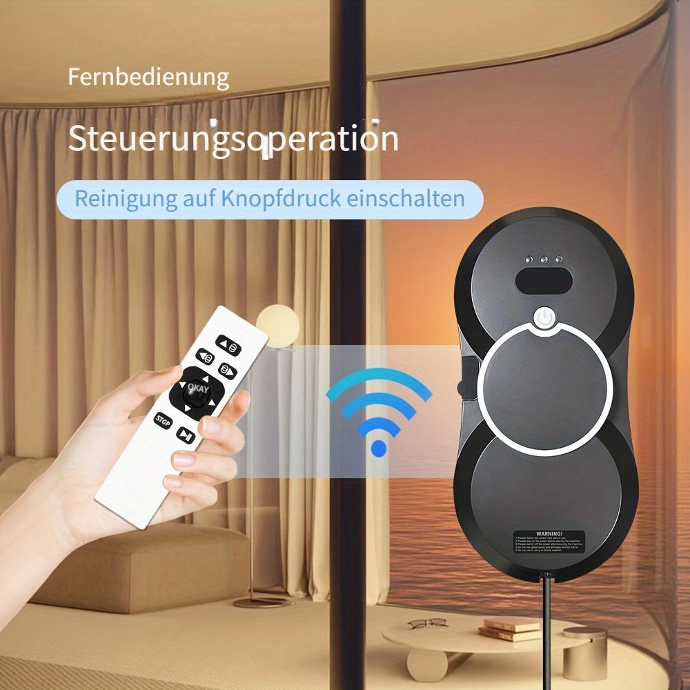 Fensterreinigungsroboter, Schwarz für Fahrzeug und unterwegs – Detailansicht 2